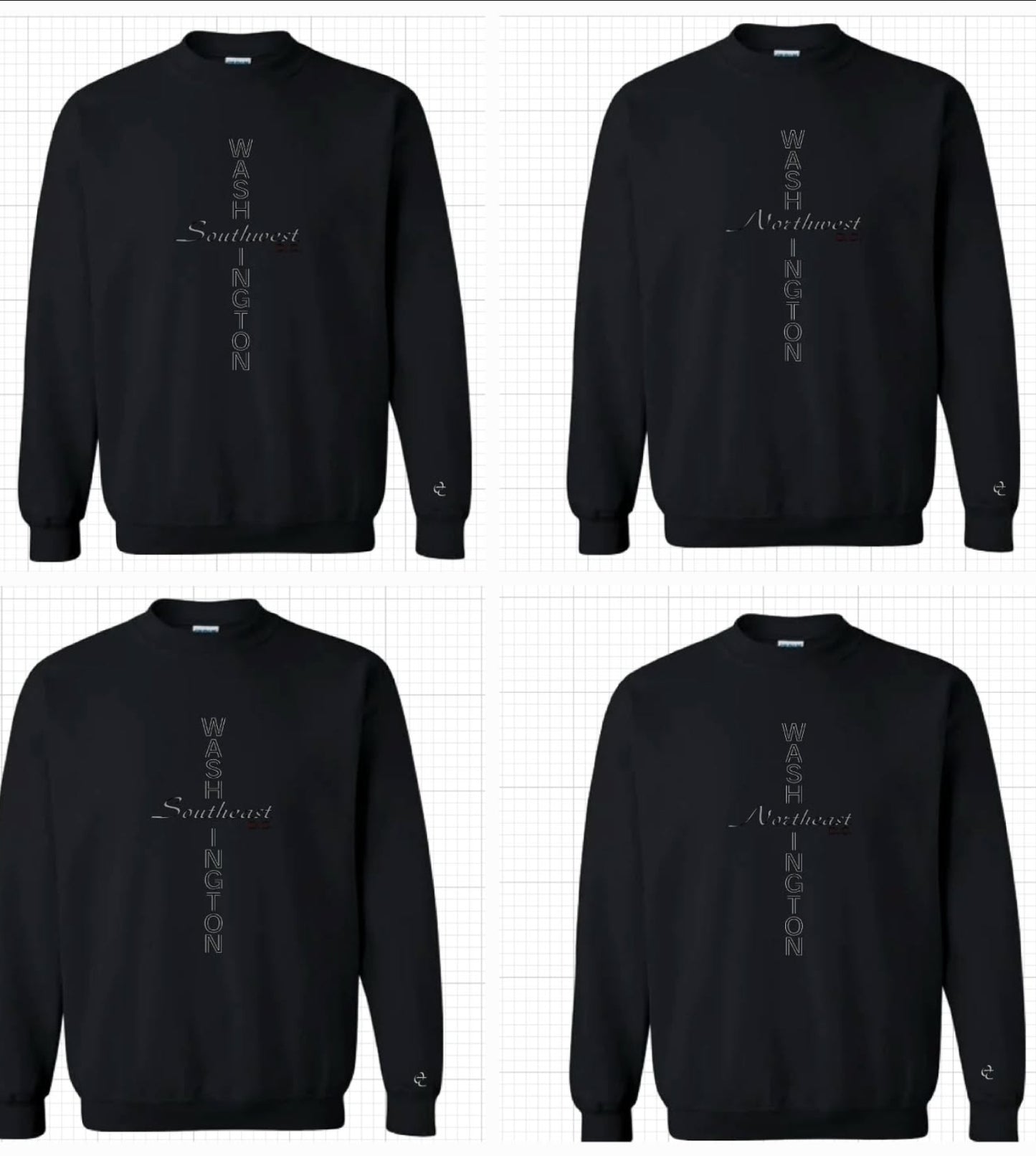 Represent your section of the city. With this Washington D.C Sweatshirt.